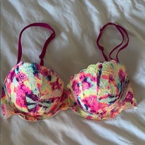Victoria’s Secret Pink Multi Color Date Bra